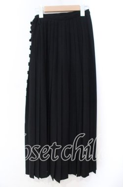 画像3: KANEKO ISAO / チャイナボタンプリーツスカート  クロ O-25-11-03-036-EL-SK-IG-OS