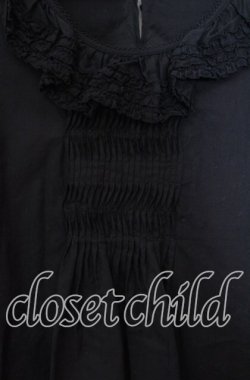 画像2: PINK HOUSE / フリル襟カットソー  クロ O-25-11-03-038-LO-TO-IG-OS