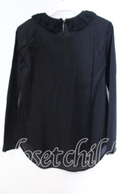 画像3: PINK HOUSE / フリル襟カットソー  クロ O-25-11-03-038-LO-TO-IG-OS