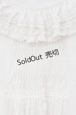 画像2: PINK HOUSE / フリル襟カットソー  アイボリー O-25-11-03-039-LO-TO-IG-OS
