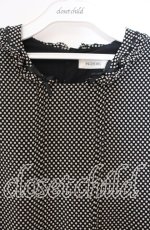 画像2: 【SALE】INGEBORG / ドット半袖ワンピース  クロ×アイボリー O-25-11-03-041-LO-OP-IG-ZT330 (2)