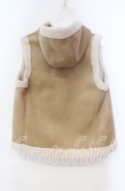 画像2: PINK HOUSE / ハートポケットスエード風ベスト  ベージュ O-25-11-03-043-LO-TO-IG-OS