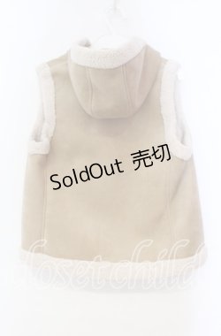 画像2: PINK HOUSE / ハートポケットスエード風ベスト  ベージュ O-25-11-03-043-LO-TO-IG-OS