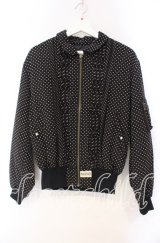 PINK HOUSE / 水玉ブルゾン  クロ O-25-11-03-046-LO-JA-IG-ZI