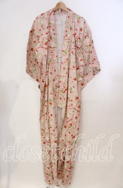 画像1: PINK HOUSE / 浴衣 (半幅帯付き)  いちご柄ピンク O-25-11-03-006-LO-OP-IG-OS
