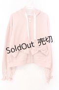 axes femme POETIQUE / ドットチュール使いパーカー  ピンク O-25-11-03-047-AX-TO-IG-OS