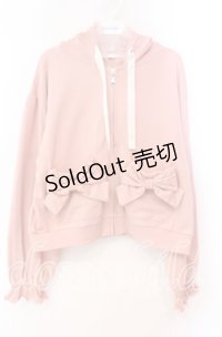 axes femme POETIQUE / ドットチュール使いパーカー  ピンク O-25-11-03-047-AX-TO-IG-OS