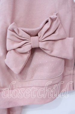 画像2: axes femme POETIQUE / ドットチュール使いパーカー  ピンク O-25-11-03-047-AX-TO-IG-OS