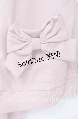 画像2: axes femme POETIQUE / ドットチュール使いパーカー  ピンク O-25-11-03-047-AX-TO-IG-OS