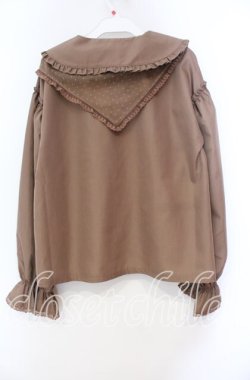 画像3: axes femme / バブーシュカ付きスモック風ブラウス  生成り O-25-11-03-048-AX-BL-IG-OS