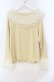 画像1: axes femme / チュールフリルリブプルオーバー  生成り O-25-11-03-050-AX-TO-IG-OS (1)
