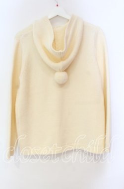 画像3: PINK HOUSE / PHロゴワッペン付きフードニットカーディガン  オフ O-25-11-03-052-LO-TO-IG-OS