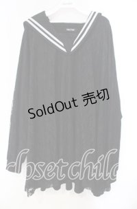 Candy Stripper / LACY SAILOR ONE-PIECE ワンピース  ブラック×ホワイト O-25-11-03-057-PU-OP-IG-OS