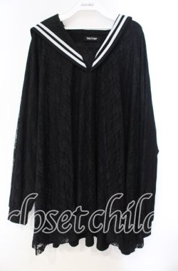 画像1: Candy Stripper / LACY SAILOR ONE-PIECE ワンピース  ブラック×ホワイト O-25-11-03-057-PU-OP-IG-OS