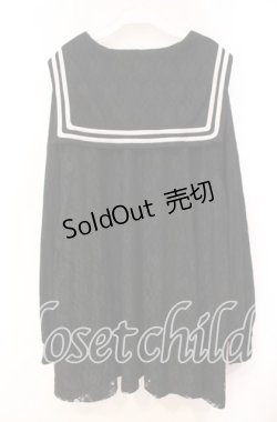 画像3: Candy Stripper / LACY SAILOR ONE-PIECE ワンピース  ブラック×ホワイト O-25-11-03-057-PU-OP-IG-OS