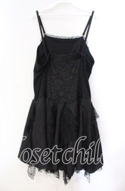 画像3: Qutie Frash / 胸フリルキャミソールワンピース  ブラック O-25-11-03-058-QU-OP-IG-OS