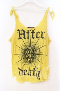 ALGONQUINS / プリントニットタンクトップ  イエロー O-25-11-03-059-AL-TO-IG-ZT401