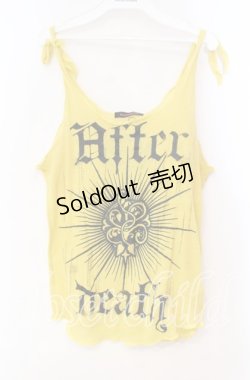 画像1: ALGONQUINS / プリントニットタンクトップ  イエロー O-25-11-03-059-AL-TO-IG-ZT401
