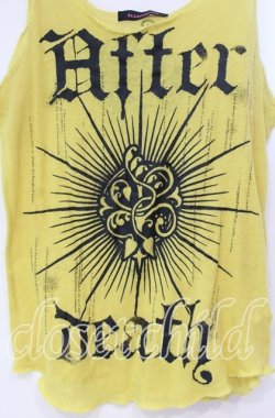 画像2: ALGONQUINS / プリントニットタンクトップ  イエロー O-25-11-03-059-AL-TO-IG-OS