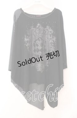 画像1: ALGONQUINS / 切り替えドルマントップス  ブラック O-25-11-03-061-AL-TO-IG-OS