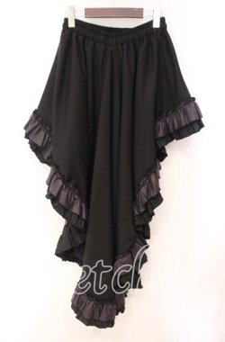 画像4: Qutie Frash / 後ろロングスカート  ブラック 目玉柄 O-25-11-03-063-QU-SK-IG-OS