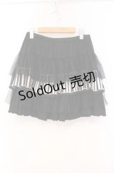 ACDC RAG / ピアノ柄ミニスカート  ブラック×ホワイト O-25-11-03-064-PU-SK-IG-OS