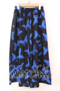 ACDC RAG / バタフライワイドパンツ  ブラック×ネイビー O-25-11-03-066-PU-PA-IG-ZT401
