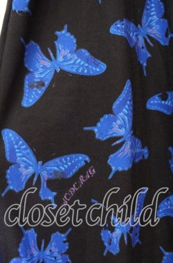 画像2: ACDC RAG / バタフライワイドパンツ  ブラック×ネイビー O-25-11-03-066-PU-PA-IG-OS