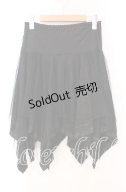 画像1: Ozz oneste / チュールランダムインナースカート ブラック  O-25-11-03-068-OO-SK-IG-OS