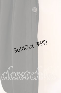 画像2: LISTEN FLAVOR / コウモリヘムライン変形マキシスカート  ブラック O-25-11-03-069-PU-SK-IG-ZT399