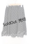 LODISPOTTO / 水玉切り替えスカート M クロ O-25-11-03-070-LO-SK-OW-ZT1108F