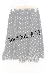 LODISPOTTO / 水玉切り替えスカート M クロ O-25-11-03-070-LO-SK-OW-ZT1108F