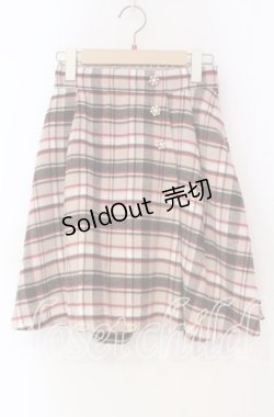 画像1: LODISPOTTO / ボタン配色起毛スカート M ベージュ O-25-11-03-072-LO-SK-OW-ZT1108F