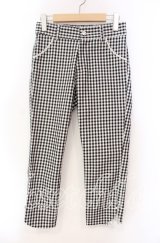 LODISPOTTO / ギンガムパンツ S クロ O-25-11-03-073-LO-PA-OW-ZT191