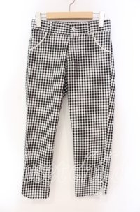 LODISPOTTO / ギンガムパンツ S クロ O-25-11-03-073-LO-PA-OW-ZT191