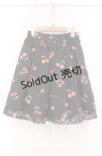 mille fille closet by LODISPOTTO / サクランボスカート S クロ O-25-11-03-075-LO-SK-OW-OS