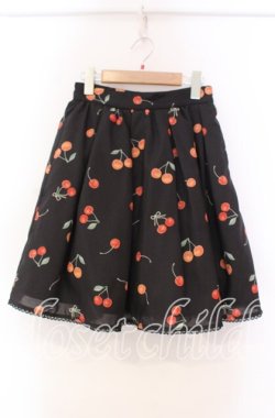 画像1: mille fille closet by LODISPOTTO / サクランボスカート S クロ O-25-11-03-075-LO-SK-OW-OS