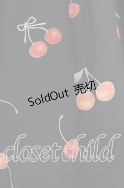 画像2: mille fille closet by LODISPOTTO / サクランボスカート S クロ O-25-11-03-075-LO-SK-OW-OS