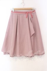 LODISPOTTO / 裾レースラップ風スカート S ピン O-25-11-03-076-LO-SK-OW-ZT178