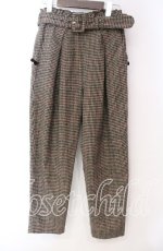 画像1: 【SALE】LODISPOTTO / ミニリボン配色千鳥パンツ M ブラウン O-25-11-03-077-LO-PA-OW-ZT177 (1)
