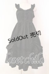 ALICE and the PIRATES / Dolly Ribbon Frillジャンパースカート  クロ O-25-11-03-008-PA-OP-IG-OS