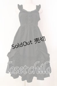 ALICE and the PIRATES / Dolly Ribbon Frillジャンパースカート  クロ O-25-11-03-008-PA-OP-IG-OS