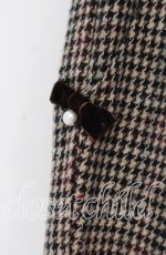 画像2: 【SALE】LODISPOTTO / ミニリボン配色千鳥パンツ M ブラウン O-25-11-03-077-LO-PA-OW-ZT177 (2)