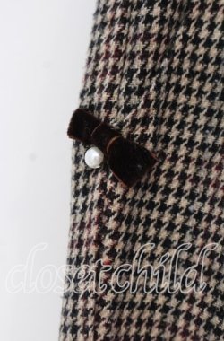 画像2: LODISPOTTO / ミニリボン配色千鳥パンツ M ブラウン O-25-11-03-077-LO-PA-OW-OS