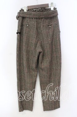 画像3: LODISPOTTO / ミニリボン配色千鳥パンツ M ブラウン O-25-11-03-077-LO-PA-OW-OS
