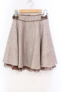 LODISPOTTO / ミニリボン使いフレアスカート M ベージュ O-25-11-03-078-LO-SK-OW-OS