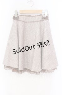 LODISPOTTO / ミニリボン使いフレアスカート M ベージュ O-25-11-03-078-LO-SK-OW-OS