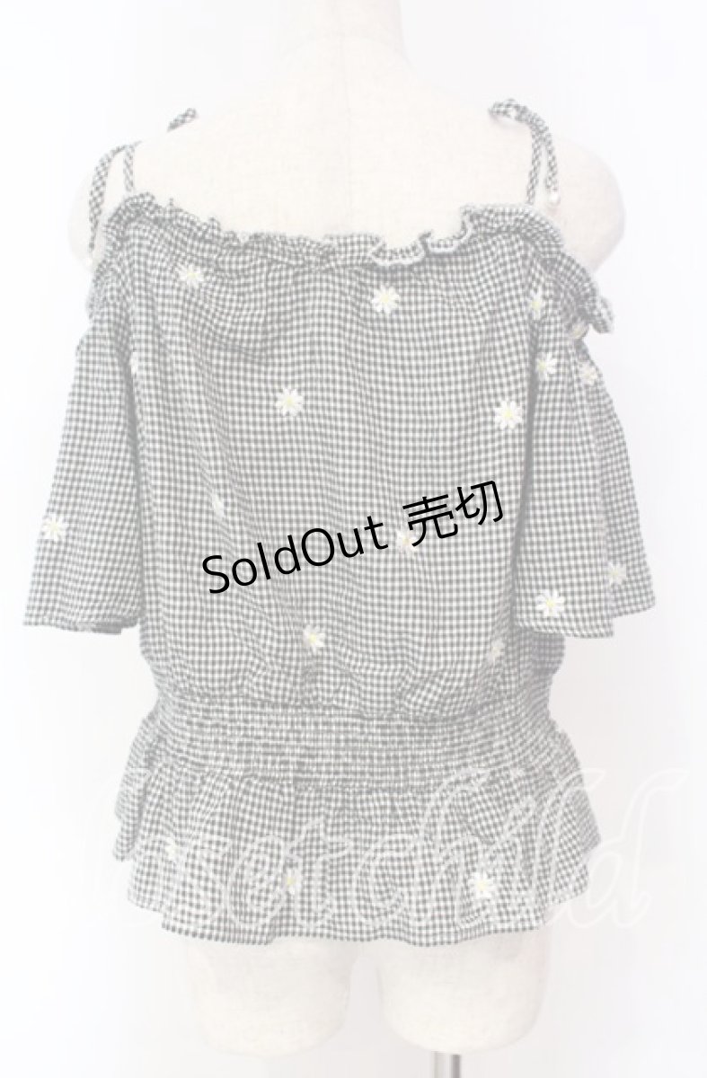 画像3: 【SALE】LODISPOTTO / フラワー刺繍オフショルトップス M クロ O-25-11-03-081-LO-TO-OW-ZT180 (3)