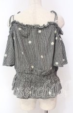 画像3: 【SALE】LODISPOTTO / フラワー刺繍オフショルトップス M クロ O-25-11-03-081-LO-TO-OW-ZT180 (3)