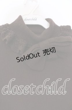 画像2: BABY,THE STARS SHINE BRIGHT / 大きなリボンのタートルネックプルオーバー  ブラウン O-25-11-03-082-BA-TO-OW-OS